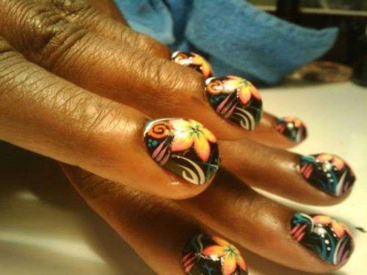   ,  , bubble nails 