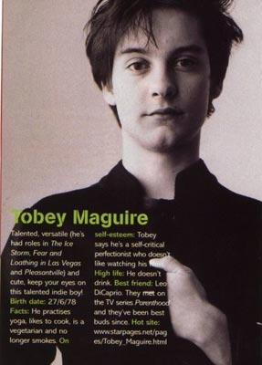 Tobey Maguire Photo (  )   , - /  - 11