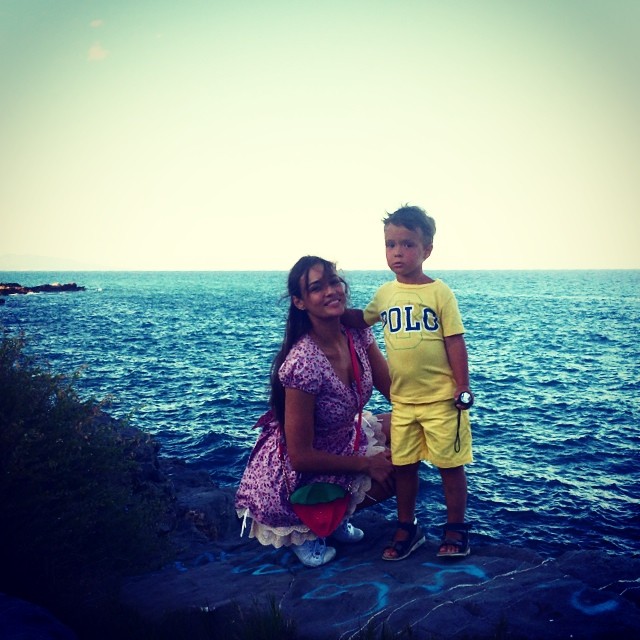 Алена водонаева с сыном фото