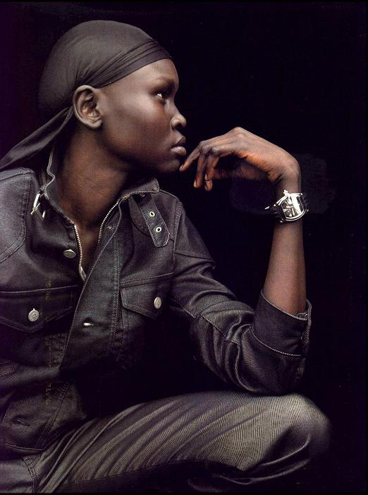 Alek Wek ( ) /  - 8